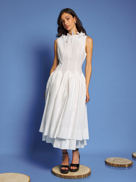 DREAM Shoreline Bows Midi Dress