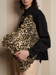 Conrad Leopard Ruffle Cushion Cover Leopard Tan / Z