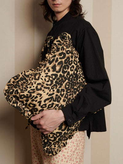 Conrad Leopard Ruffle Cushion Cover Leopard Tan / Z