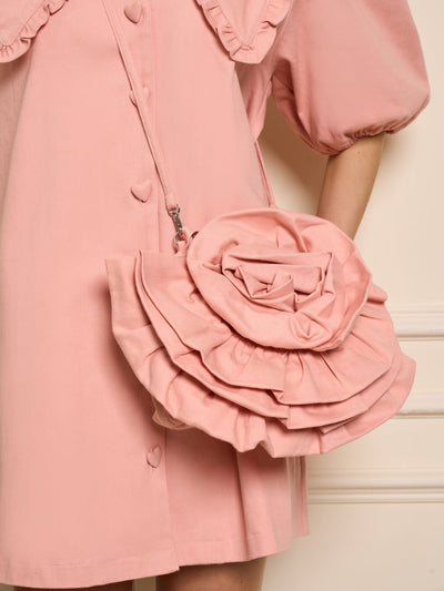 Peaches Rose Applique Bag