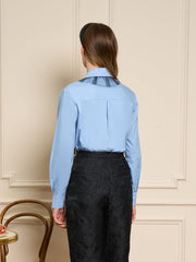 Glace Tulle Bow Shirt