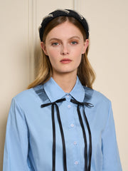 Glace Tulle Bow Shirt