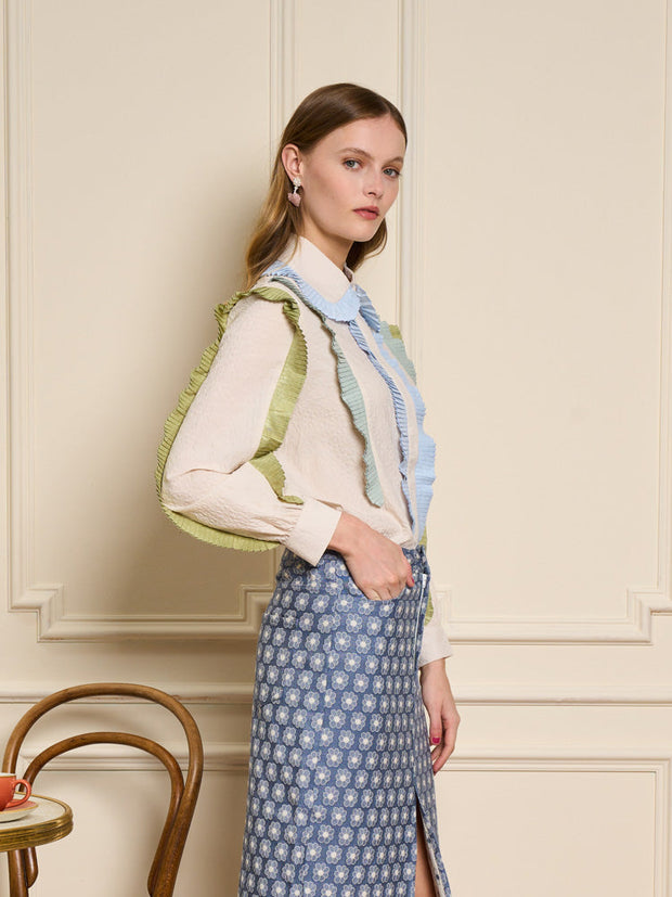 Colette Pleated Blouse
