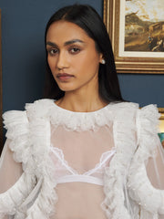 Marble Tulle Blouse
