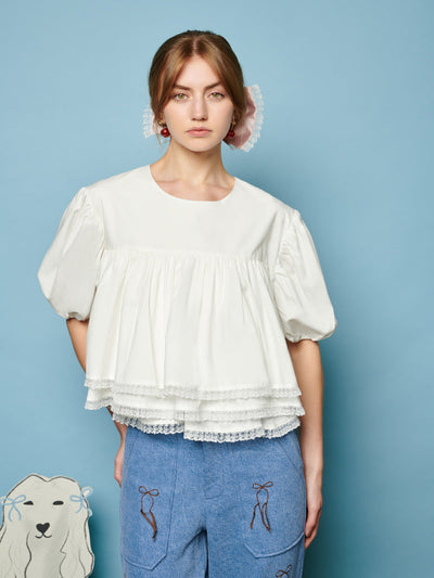 Collie Lace Trim Top