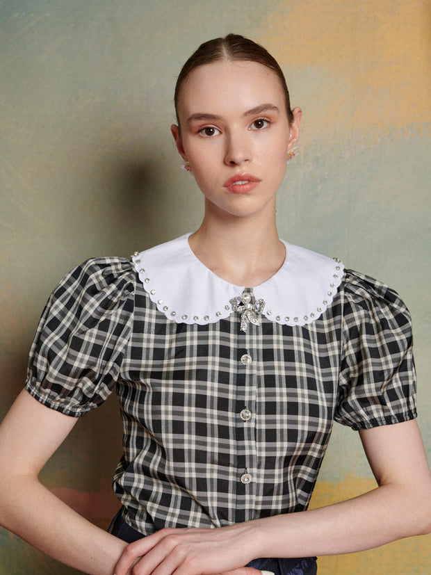 Quill Check Blouse