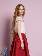 Starflower Blouse Pearled White / Z