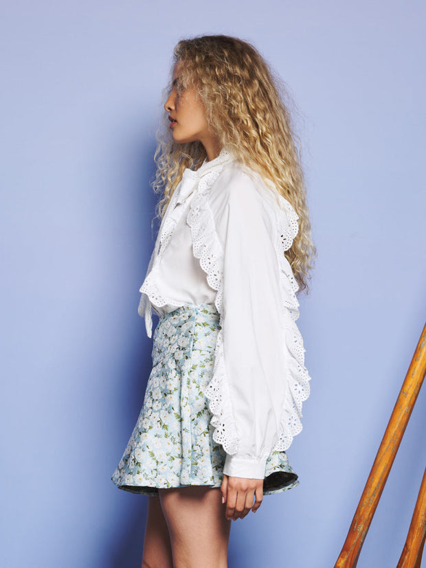 Breeze Bow Blouse Pearl White / Z