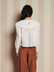 Chamber Ruffle Top Pearl Ivory / Z