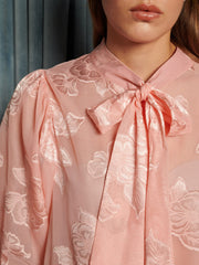 Feature Bloom Bow Blouse Peach Pink / Z