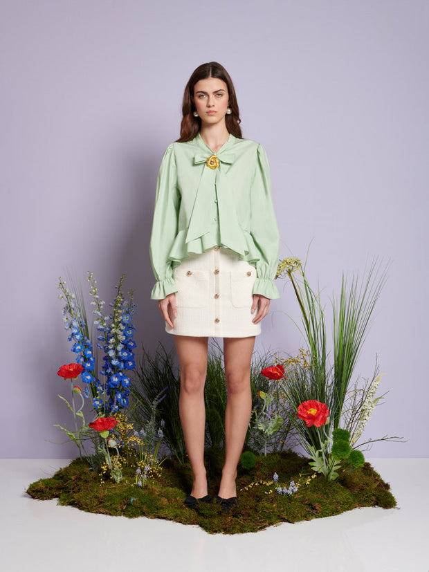 <b>DREAM</b> Grassland Bow Blouse