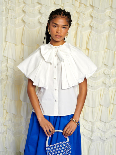 Rumba Bow Blouse Ivory / Z