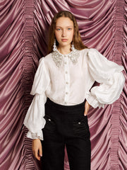 <b>DREAM</b> Rita Embellished Blouse Snow White / Z