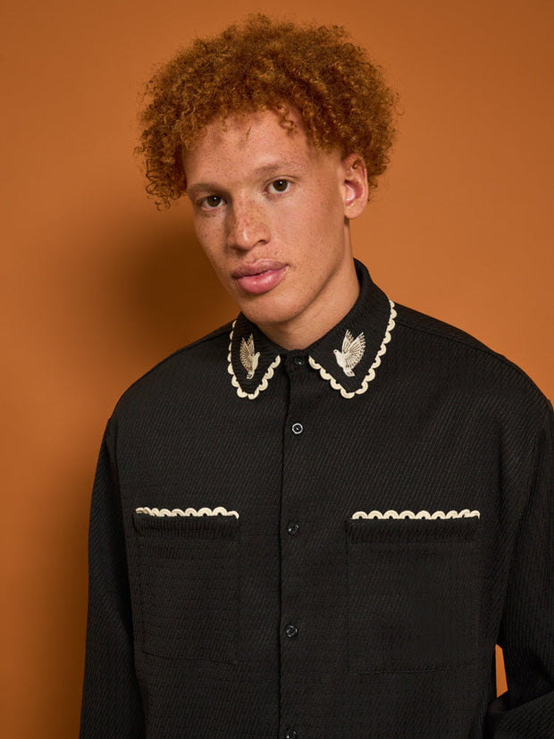 Hector Dove Embroidered Shirt
