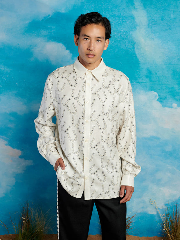 Honeycomb Printed Shirt