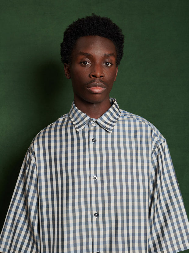 Rocco Gingham Shirt Gingham Blue / Z