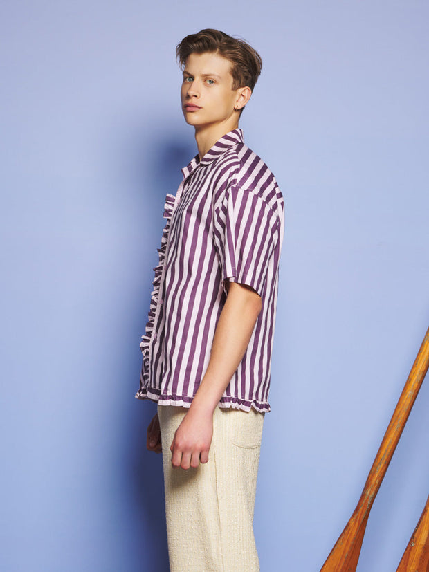 Deck Stripe Revere Collar Shirt