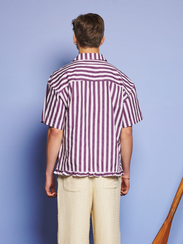 Deck Stripe Revere Collar Shirt