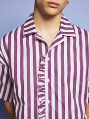Deck Stripe Revere Collar Shirt
