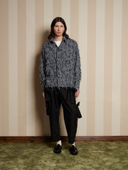 Conrad Frayed Denim Overshirt Dark Blue / Z