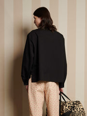 Howard Leopard Tie Shirt Coal Black / Z