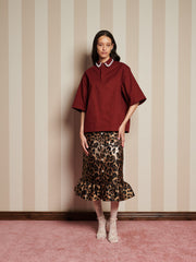 Joseph Gem Boxy Shirt Burgundy Red / Z