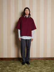 Joseph Gem Boxy Shirt Burgundy Red / Z