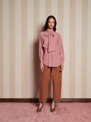 Casey Bow Shirt Raspberry Pink / Z