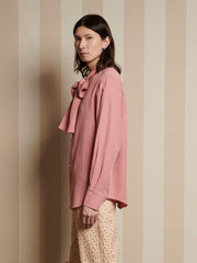 Casey Bow Shirt Raspberry Pink / Z