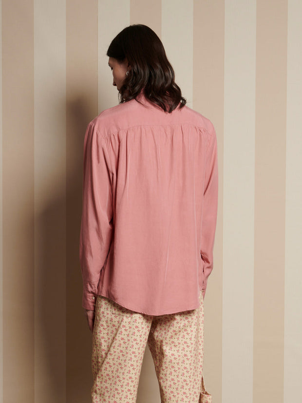 Casey Bow Shirt Raspberry Pink / Z