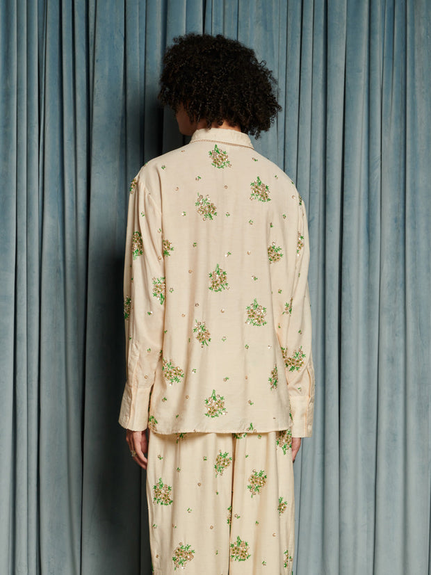 Marcello Pyjama Shirt Vintage Cream / Z