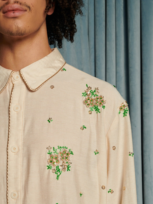 Marcello Pyjama Shirt Vintage Cream / Z