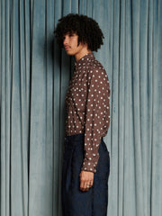 Pascaline Spot Shirt Chocolate Brown / Z