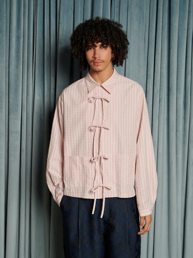 Chas Bow Boxy Shirt Dusty Pink / Z