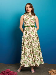 Ocean Fauna Midi Dress