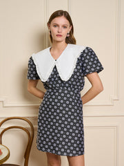 Camille Jacquard Mini Dress