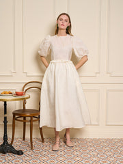 Choux Organza Midi Dress