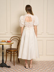Choux Organza Midi Dress