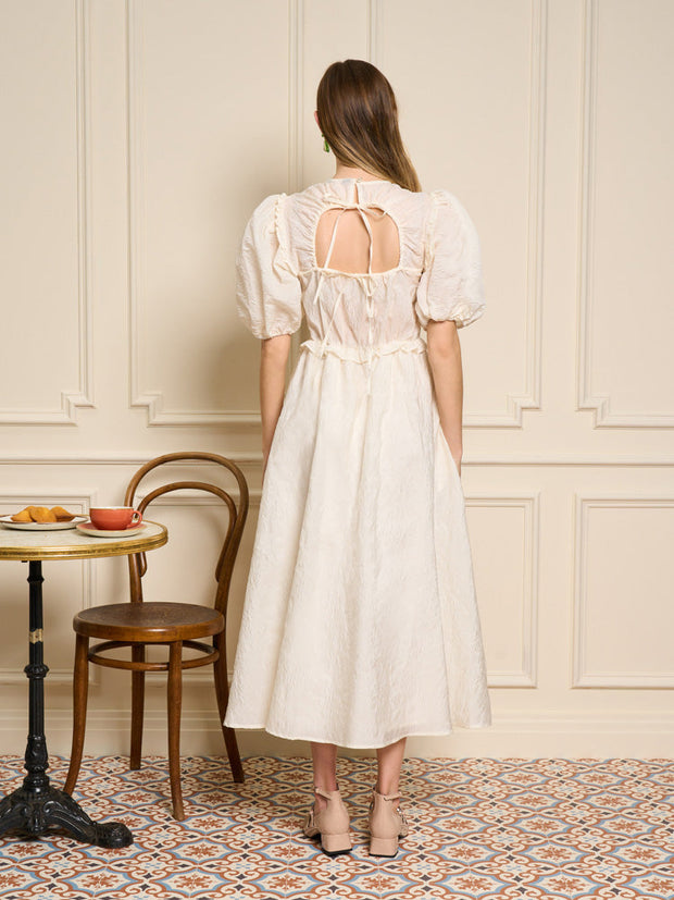 Choux Organza Midi Dress