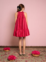 Carnelian Halter Neck Dress
