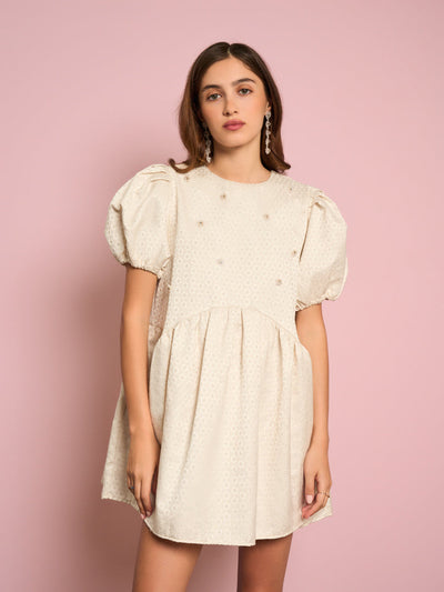 Chai Pearl Jacquard Dress