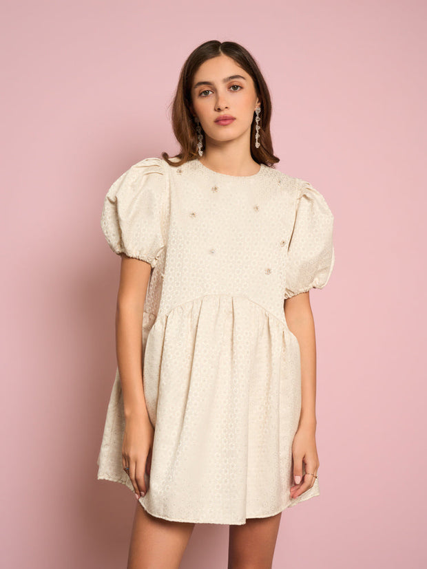 Chai Pearl Jacquard Dress