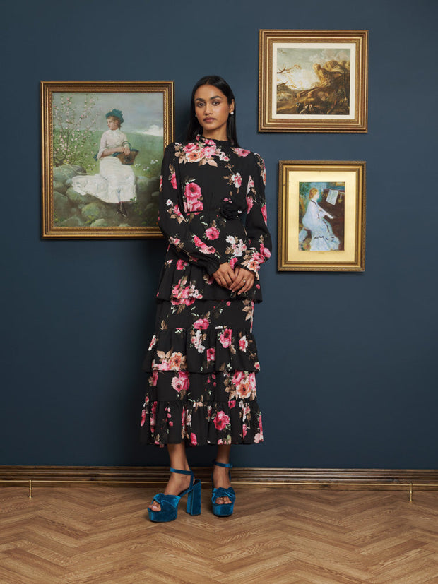 Vase of Flowers Midi Dress