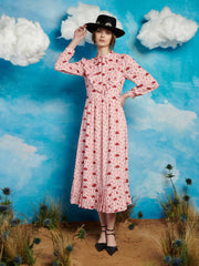 Cowgirl Print Midi Dress