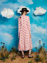 Cowgirl Print Midi Dress