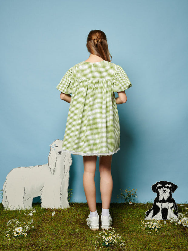 Pet Gingham Mini Dress