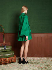 Emerald Bow Mini Dress Forest Green / Z