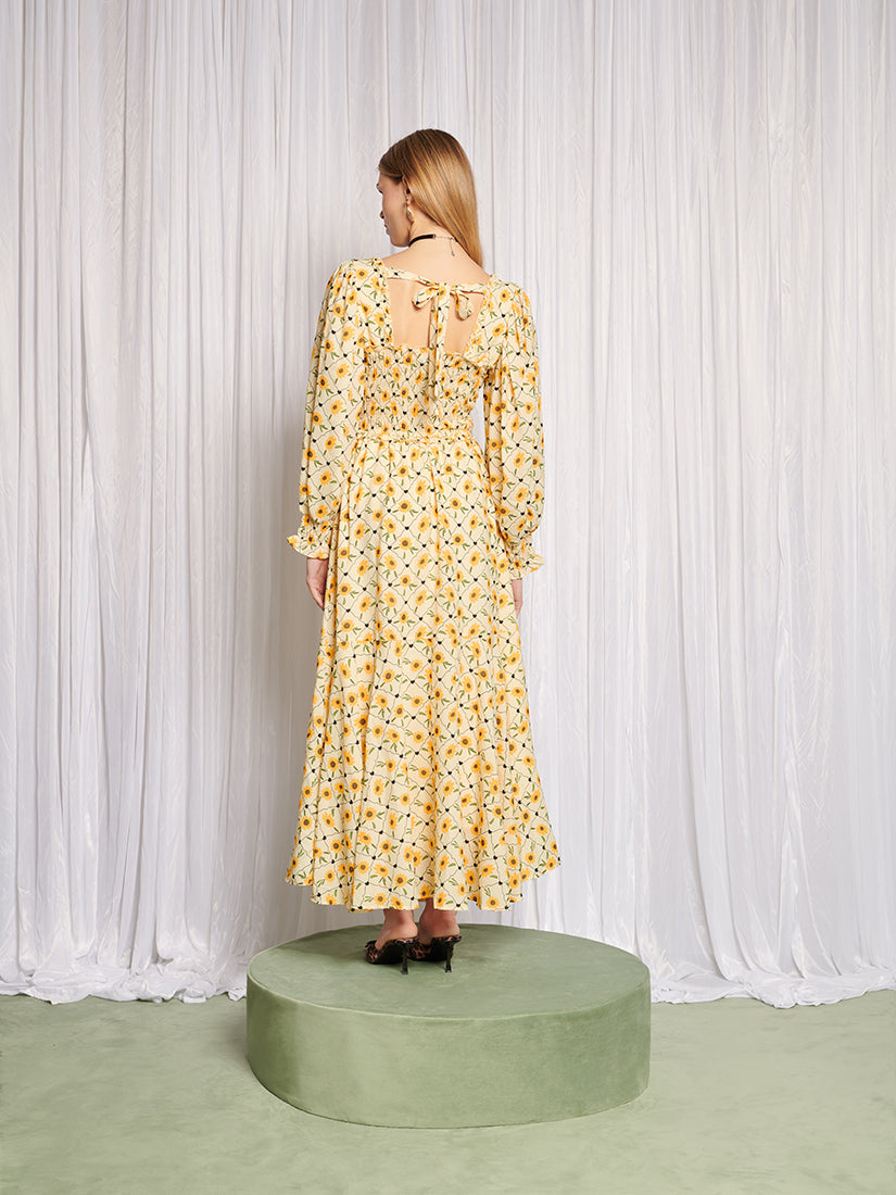 sister jane dress DREAM Dewdrop Tulle Maxi This dress showcases a flowing silhouette with a scoop neck and charming puff sleeves sister jane green floral dress
