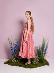 Campion Jacquard Midi Dress Cherry Red / Z