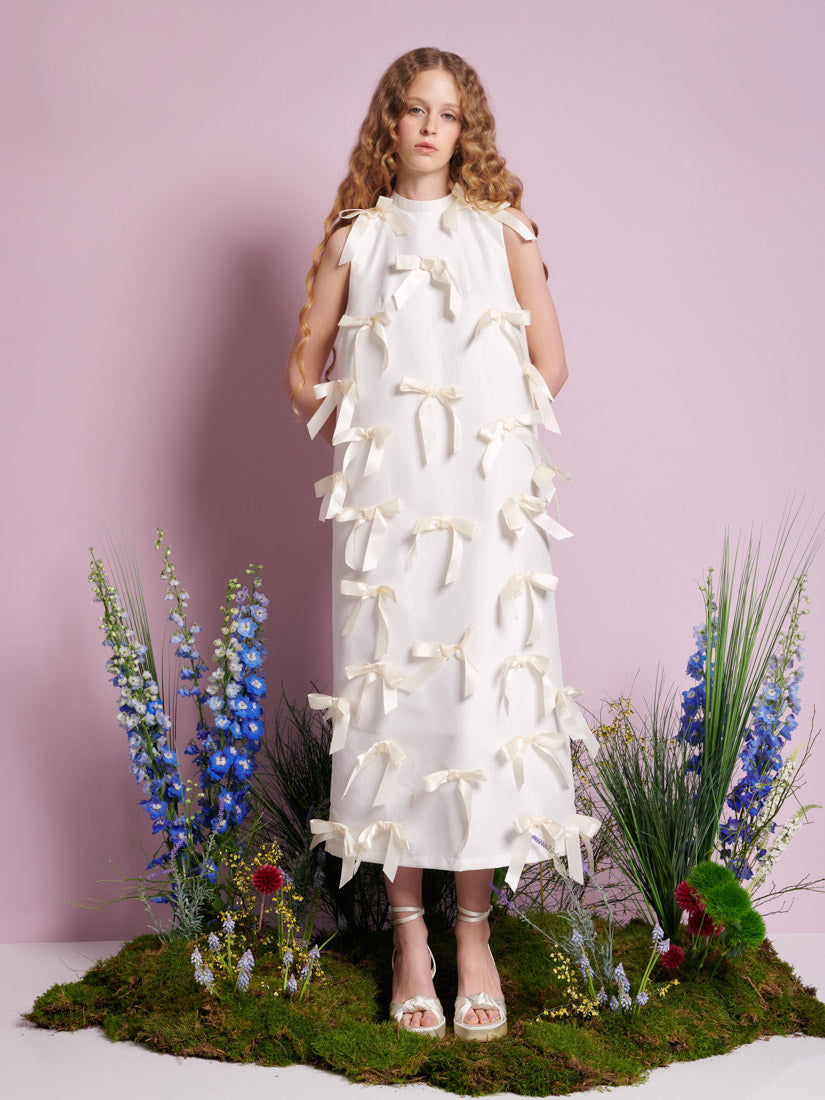 sister jane Snowdrop Bow ミディワンピース Snowdrop Bow Midi